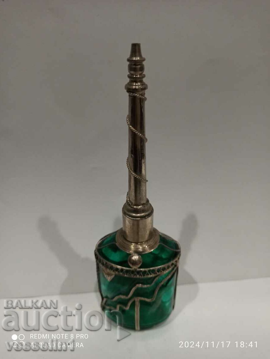 Moorish emerald green glass perfume bottle9.5 with price 75.00 BGN | € 38.35 Moorish emerald green glass perfume bottle9.5 with price 75.00 BGN | € 38.35