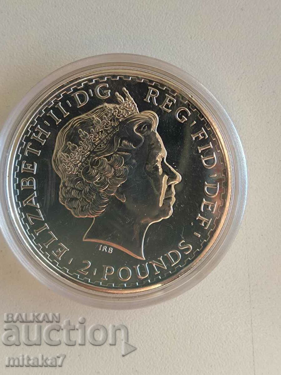 Ασημένιο νόμισμα Britannia, 1 oz, 2008 με τιμή € 149.00 | 291.42 BGN