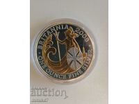 Moneda de argint Britannia, 1 oz, 2008