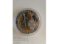 Ασημένιο νόμισμα Britannia, 1 oz, 2008