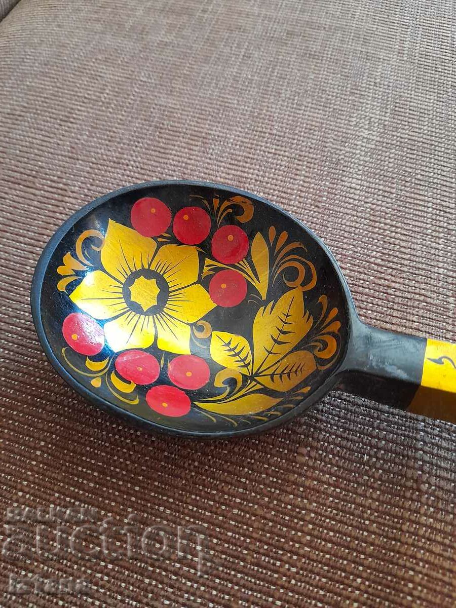 Old Russian wooden spoon with price 16.00 BGN | € 8.18