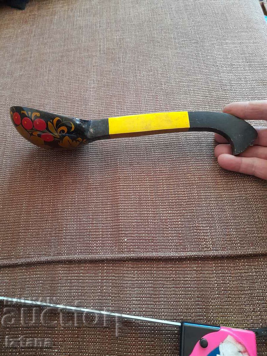 Auction  Old Russian wooden spoon