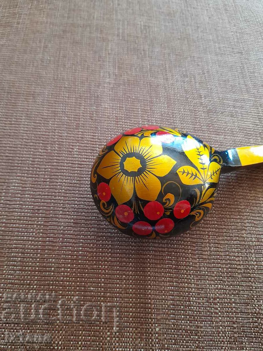 Old Russian wooden spoon - 5