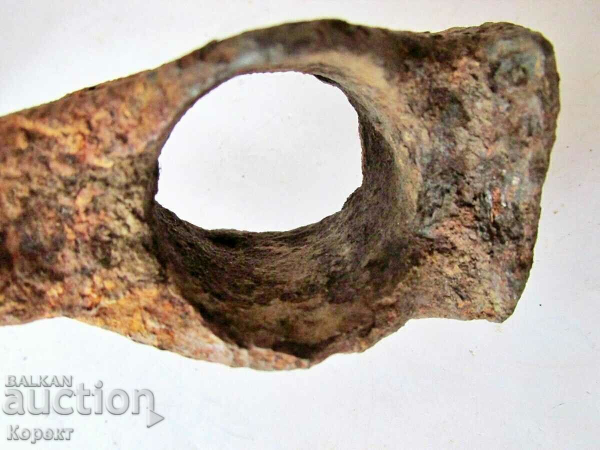 Delivery of Very old Military Iron Battleaxe