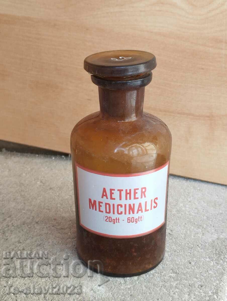 Old Glass Apothecary Bottle-