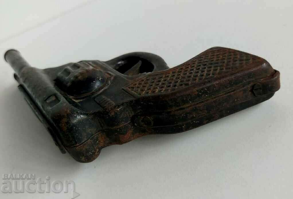 Auction .RARE TOY SHEET METAL DOUBLE BARREL GUN METAL NOT WORKING Auction .RARE TOY SHEET METAL DOUBLE BARREL GUN METAL NOT WORKING
