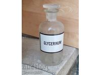 Old Glass Apothecary Bottle-