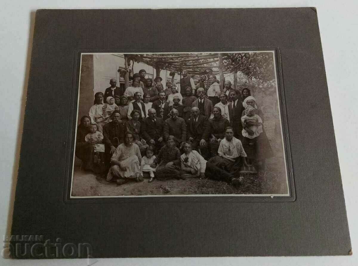 .KINGDOM OF BULGARIA OLD GROUP PHOTO PHOTO CARDBOARD