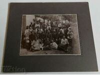 .KINGDOM OF BULGARIA OLD GROUP PHOTO PHOTO CARDBOARD