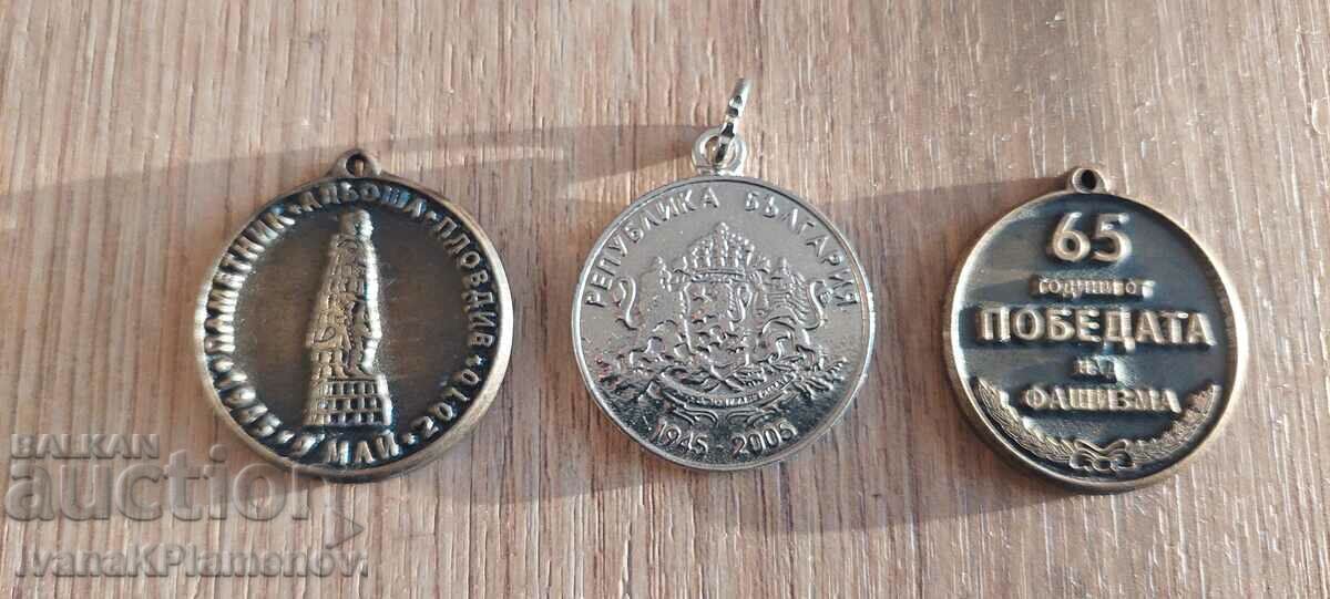 Μετάλλια 3 τεμάχια για συλλέκτες Μετάλλια 3 τεμάχια για συλλέκτες