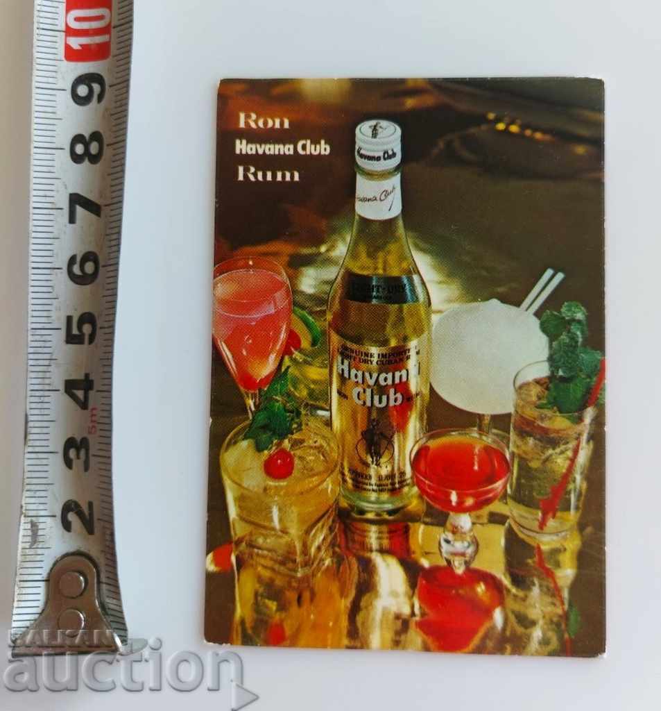 . 1977 SOCIAL CALENDAR CALENDAR HAVANA CLUB ROME