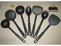 Silicone cooking utensils set of 7 utensils 29-33 cm