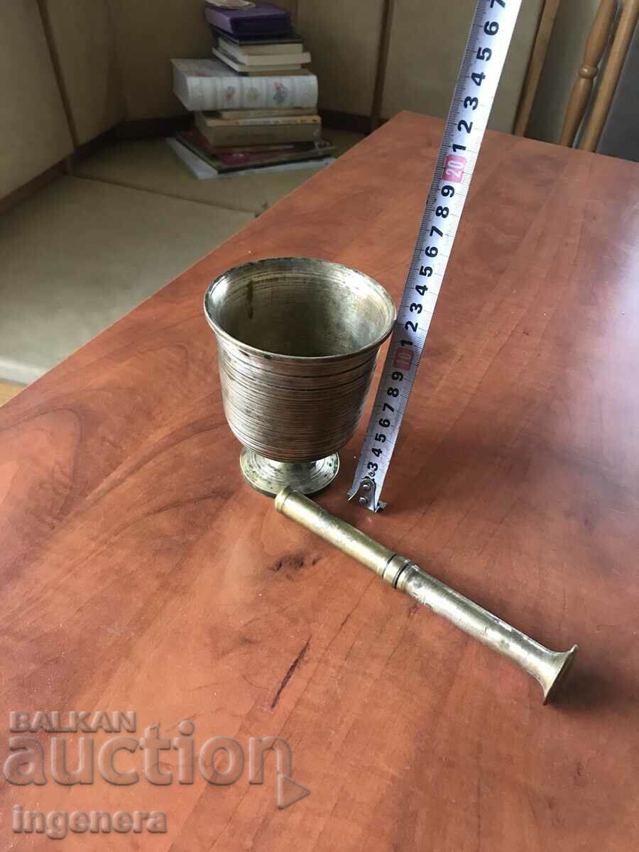 MORTAR MORTAR HAMMER SOLID BRONZE 90-YEAR-1200 GR. - 6 MORTAR MORTAR HAMMER SOLID BRONZE 90-YEAR-1200 GR. - 6