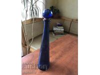 BOTTLE BOTTLE COLLECTIBLE GLASS COBALT BLUE -1 L