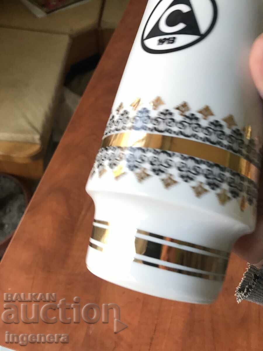 PORCELAIN VASE GILT SLAVIA 1913 COLLECTOR'S-FIRST Q-VO - 5