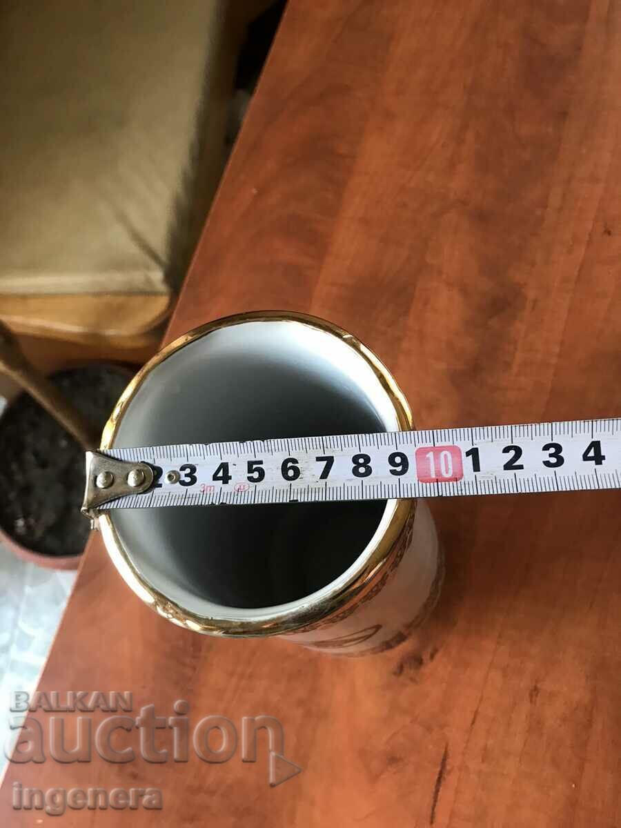 PORCELAIN VASE GILT SLAVIA 1913 COLLECTOR'S-FIRST Q-VO - 6