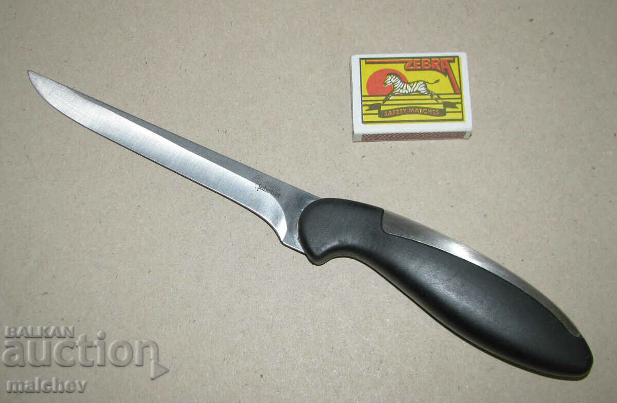 Kitchen knife 29 cm stainless steel blade. plastic-metal handle