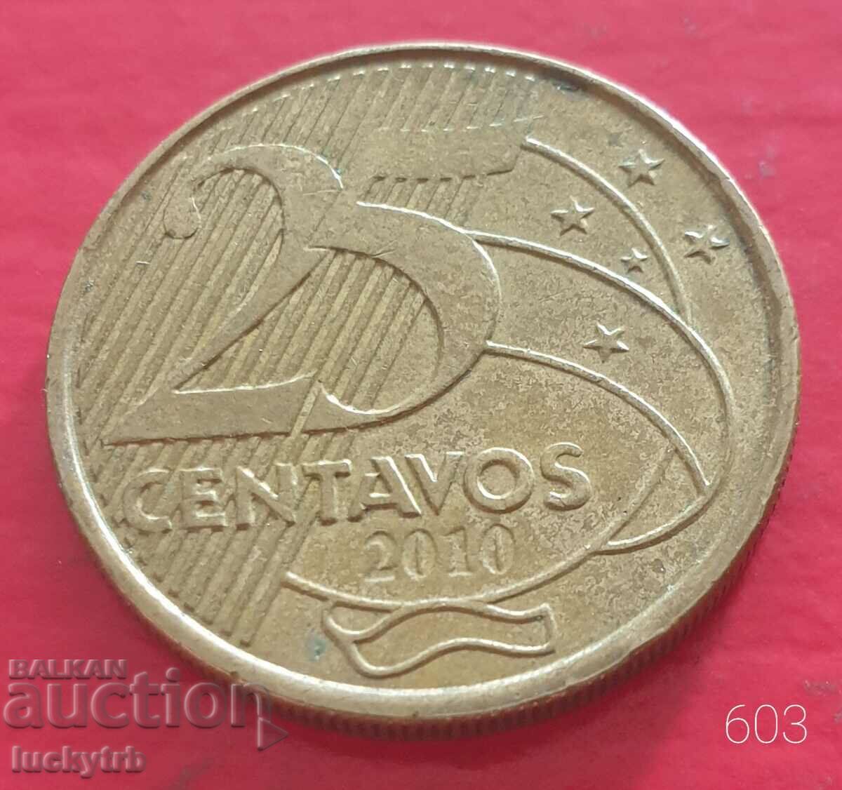 25 centavos 2010 - Brazil