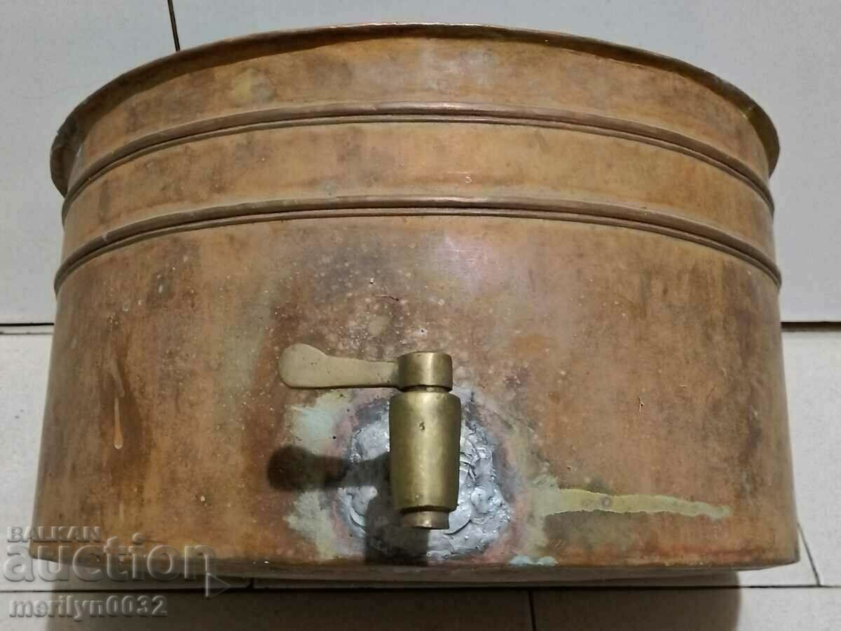 Washbasin tinned copper country sink water tank