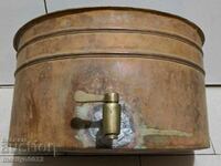 Washbasin tinned copper country sink water tank