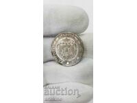 Princely silver coin 2 BGN 1882 - uncleaned