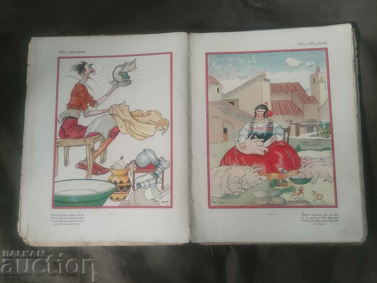 Auction Don Quixote "Miguel de Cervantes. Hachette 1929 Auction Don Quixote "Miguel de Cervantes. Hachette 1929