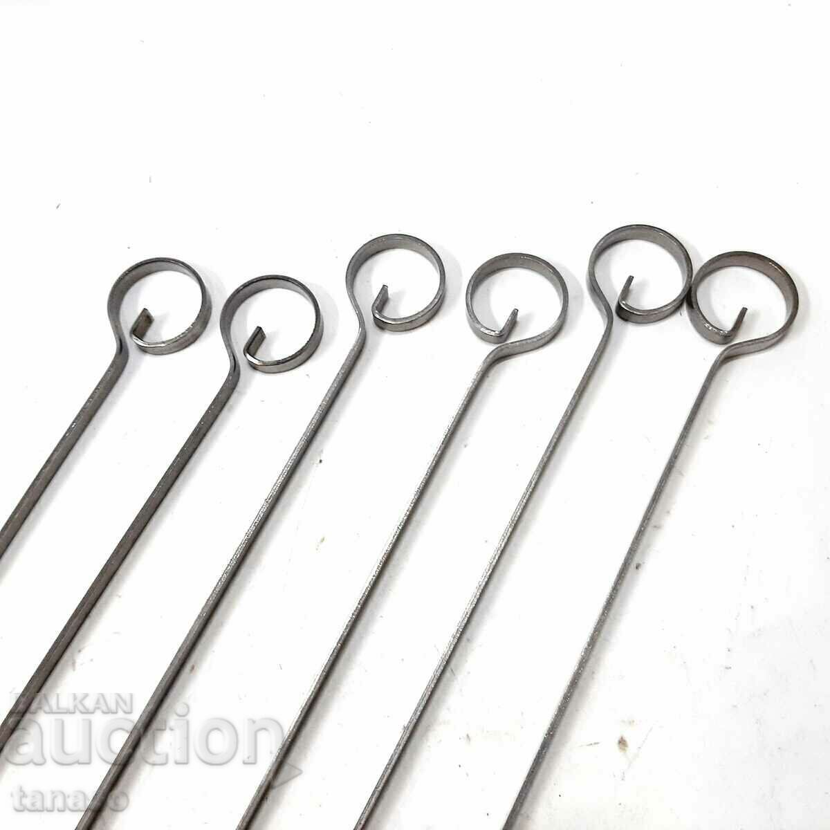 Flat skewers 30 cm, set of 6 pcs. (7.3) with price 15.00 BGN | € 7.67 Flat skewers 30 cm, set of 6 pcs. (7.3) with price 15.00 BGN | € 7.67