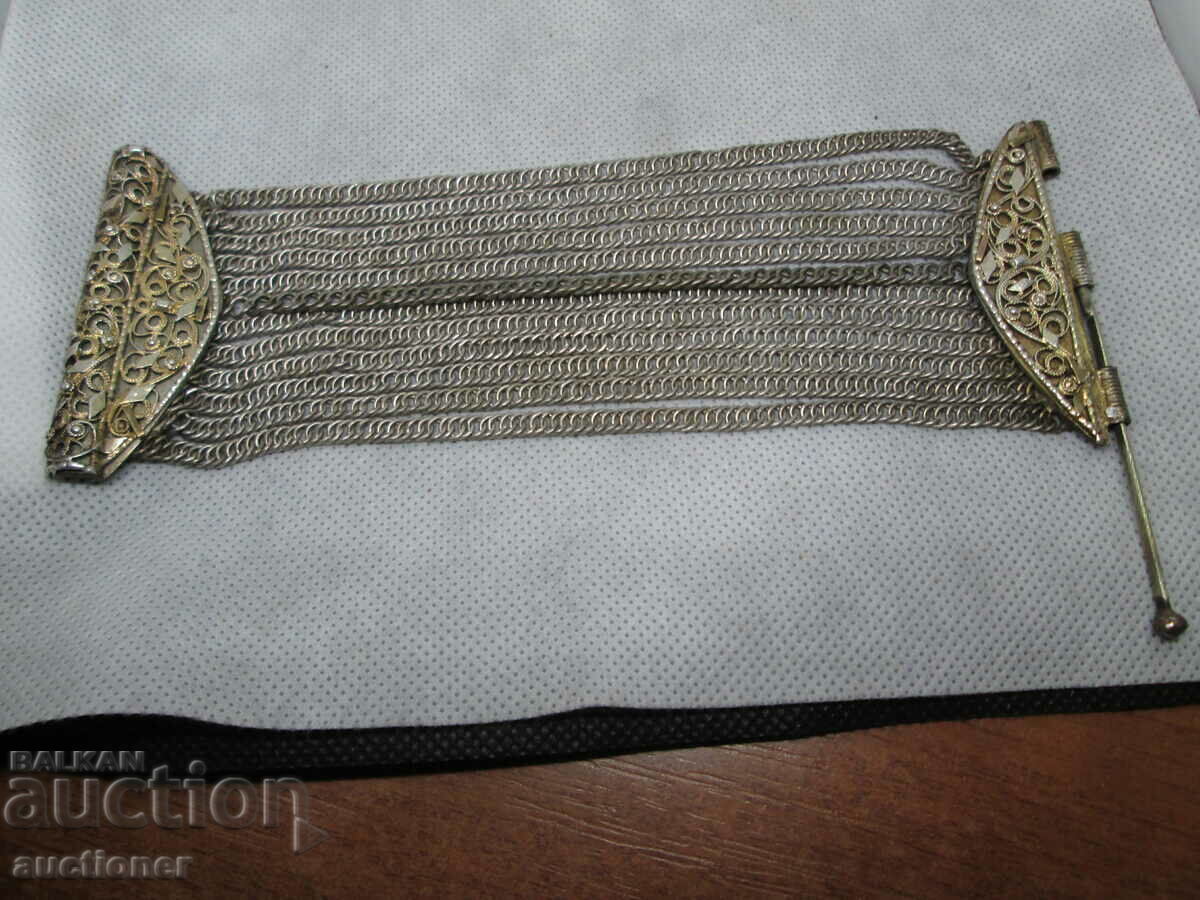 BRATARA RENASTEREA DIN ARGINT CU PLACI DE AUR, BIJUTERII - 7