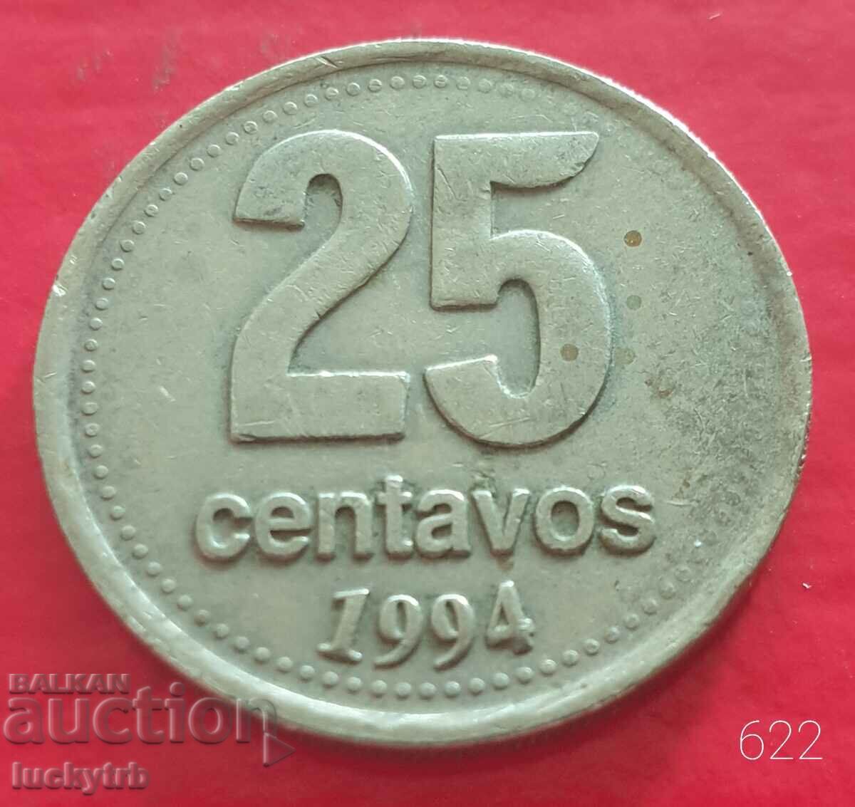 25 centavos 1994 - Argentina