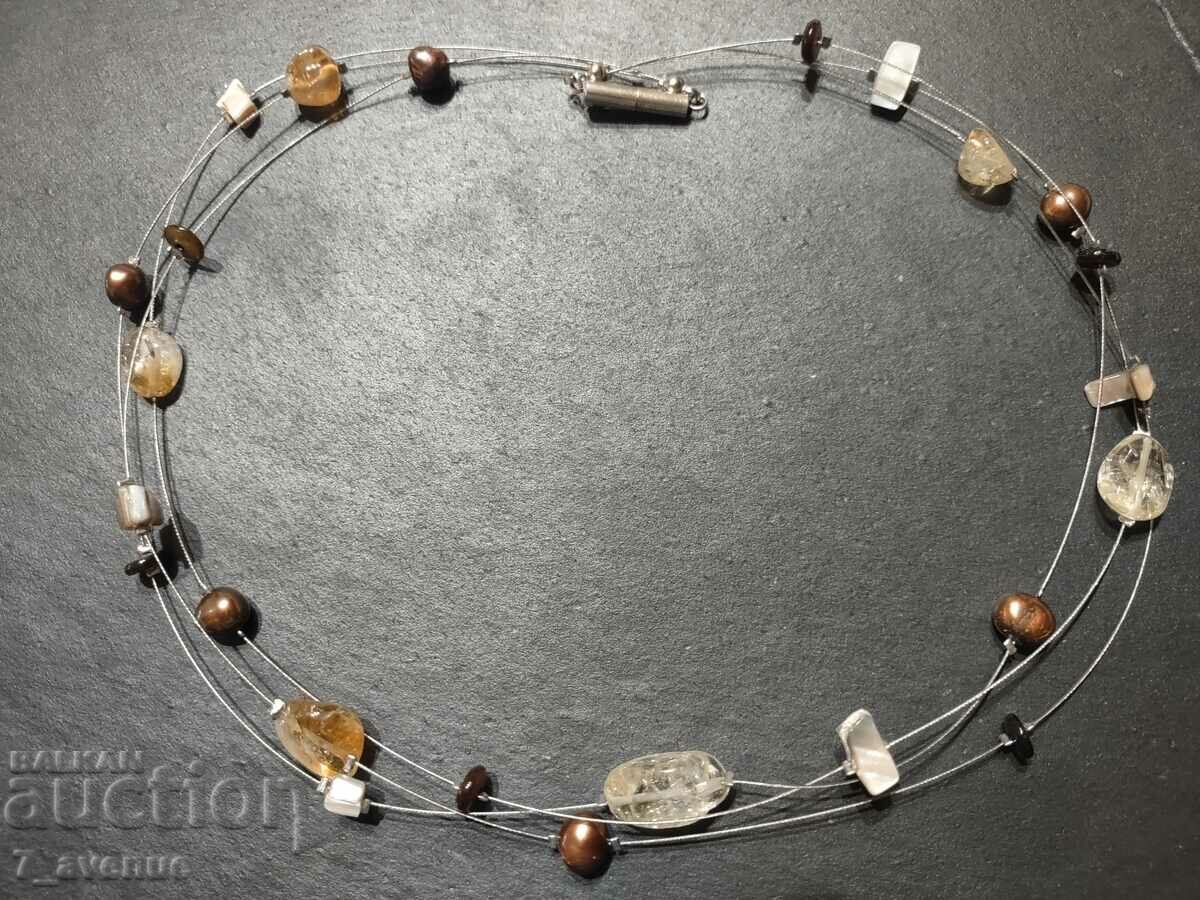 NECKLACE pearls, citrine and others, super effect, 19.11.24 with price 120.00 BGN | € 61.36 NECKLACE pearls, citrine and others, super effect, 19.11.24 with price 120.00 BGN | € 61.36