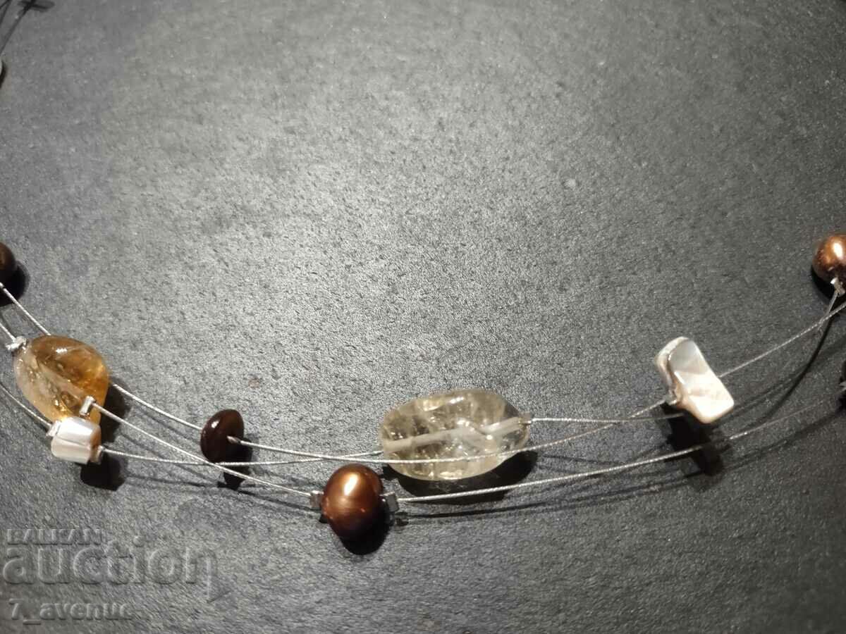 Auction NECKLACE pearls, citrine and others, super effect, 19.11.24 Auction NECKLACE pearls, citrine and others, super effect, 19.11.24