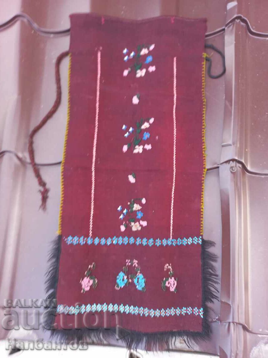 OLD APRON WITH BEADS WEAR