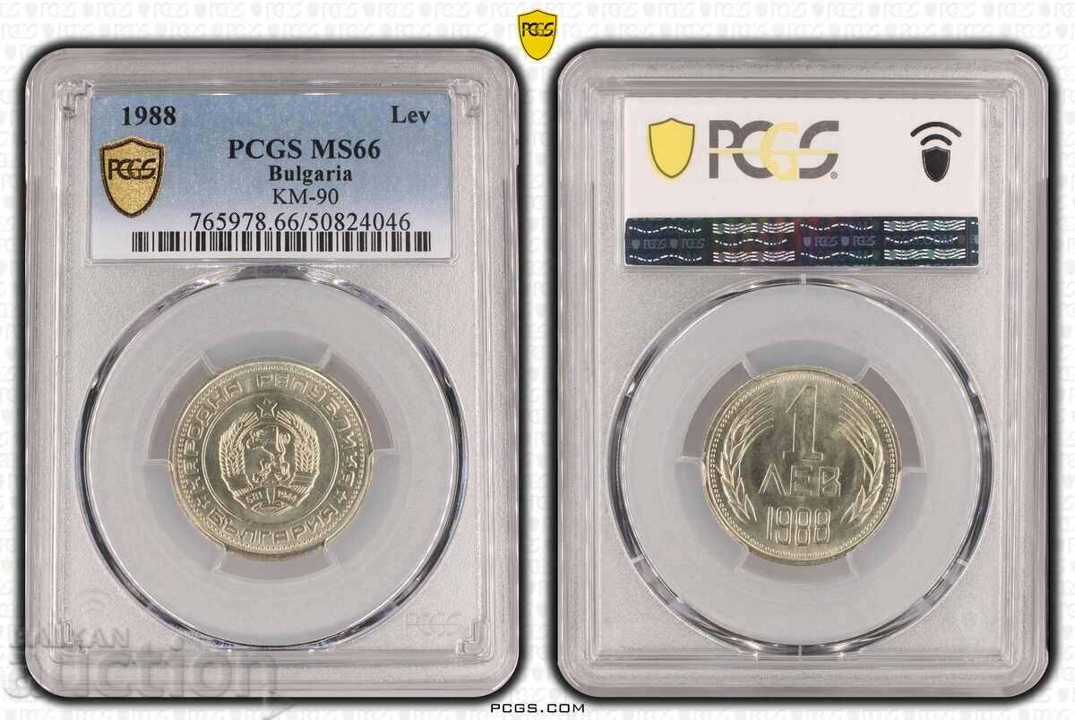 1 BGN 1988 PCGS MS 66