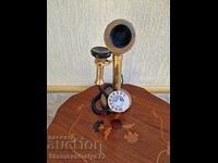 A great antique English bronze telephone