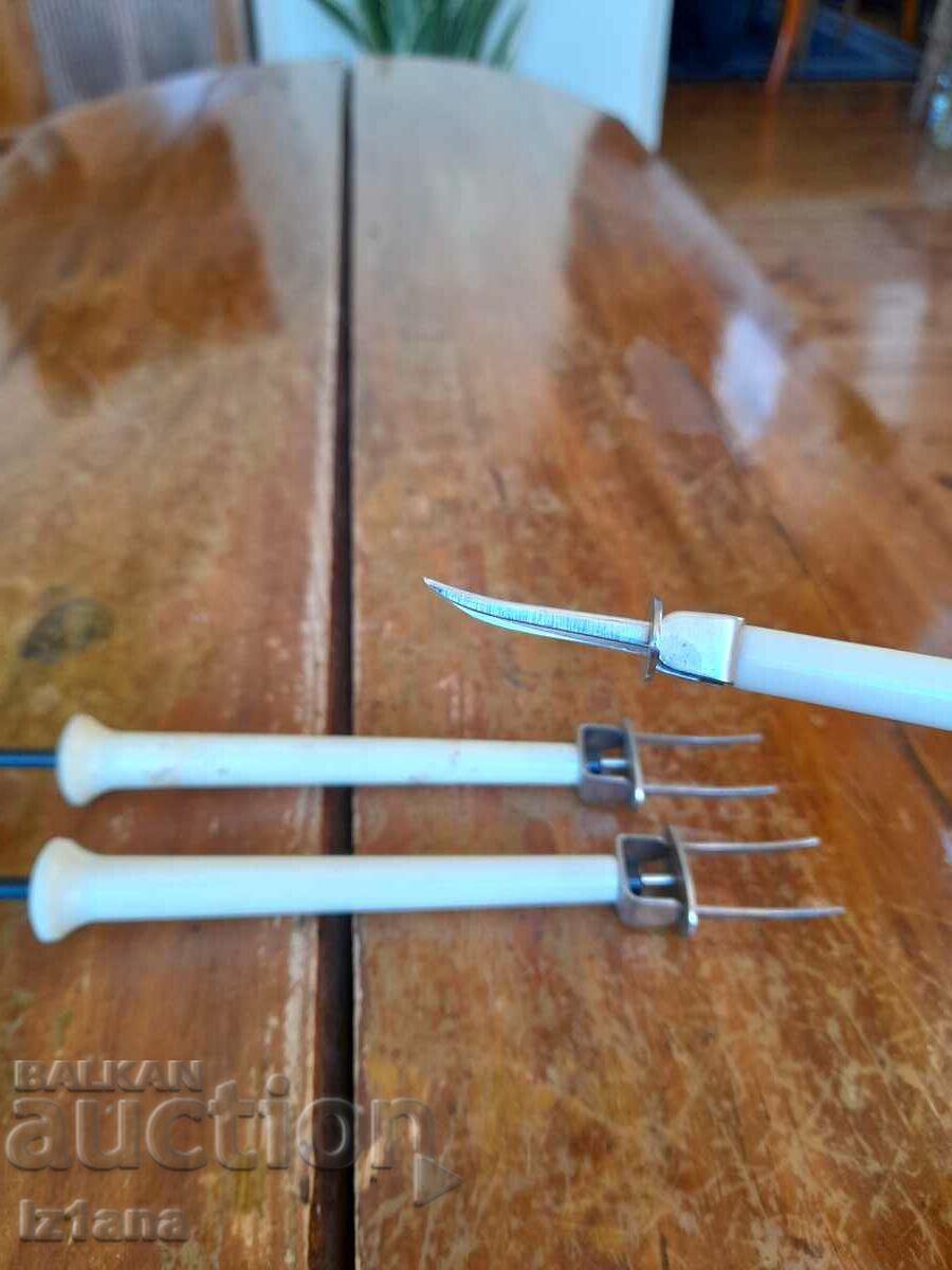 Furculiță automată veche, furculițe pentru cocktailuri - 6 Furculiță automată veche, furculițe pentru cocktailuri - 6