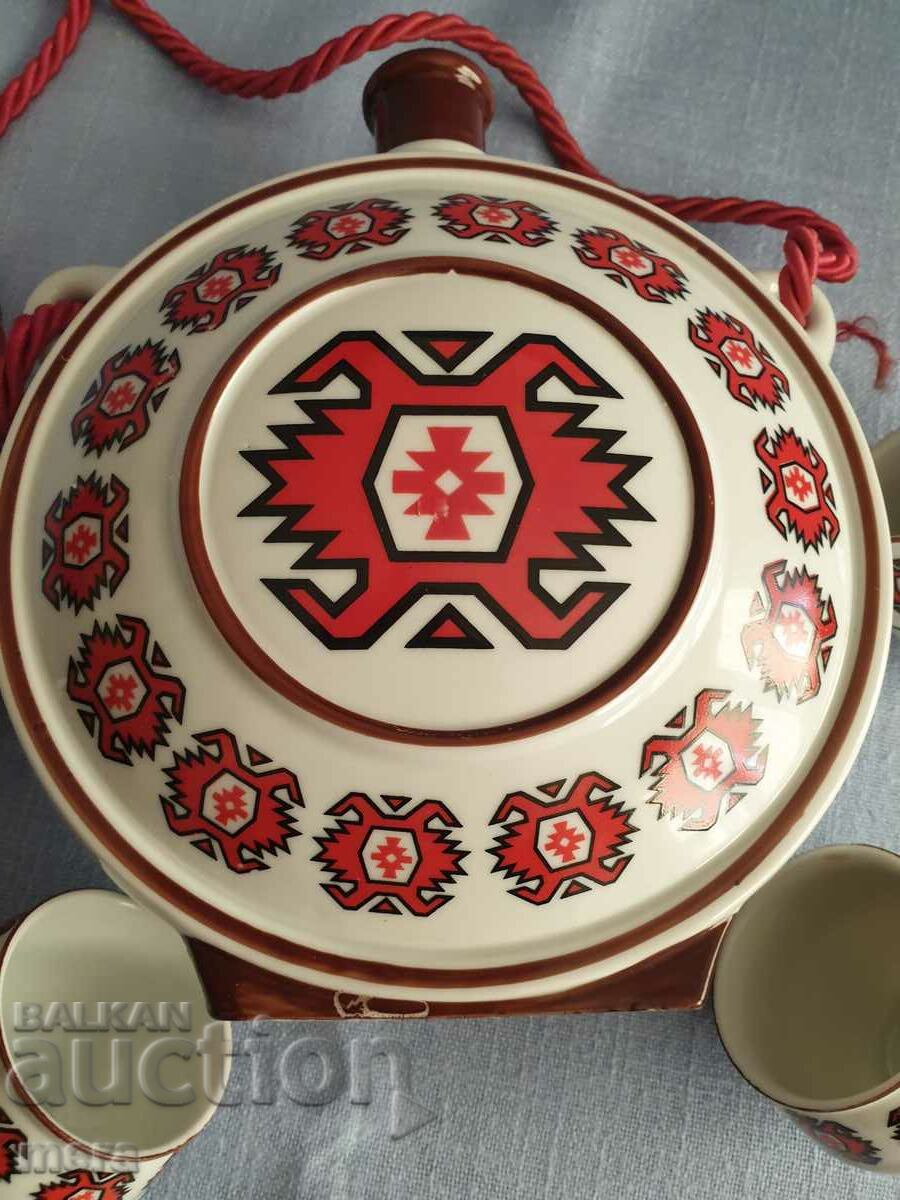 Auction  Porcelain service for brandy with a bow - "Zaichar" - Serbia