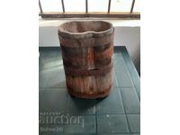 Old wooden vessel primitive buckel buckel breve