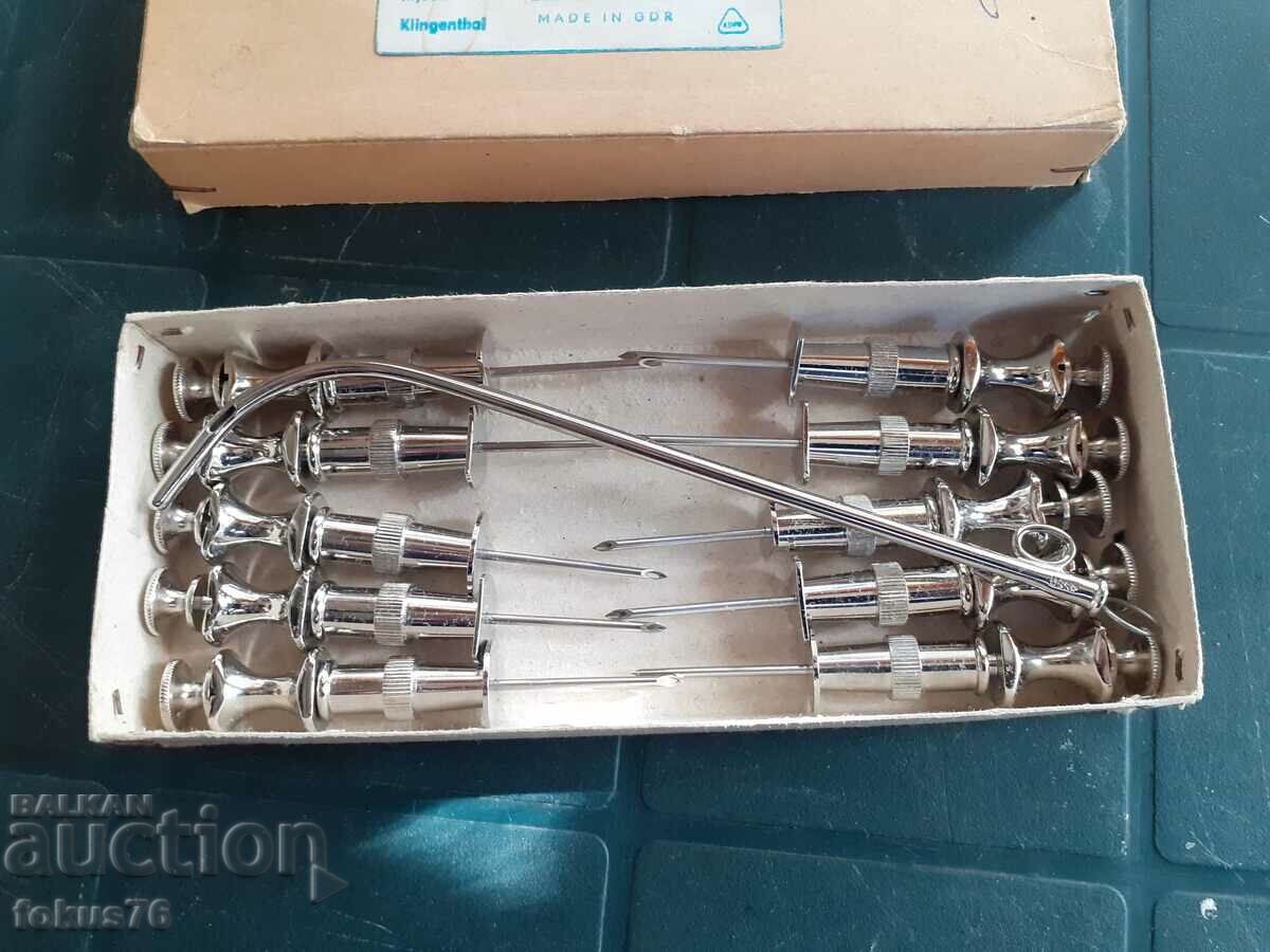 Vintage medical collectible set of puncture needles - 6 Vintage medical collectible set of puncture needles - 6