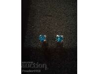 Earrings with Topaz 3mm