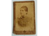 .1890s WOMAN MEDAL OLD PHOTO PHOTO CARDBOARD