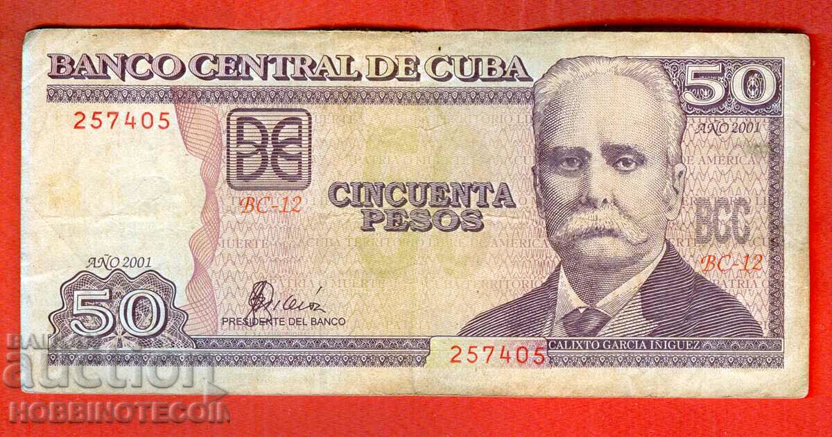 CUBA CUBA 50 Peso emisiune 2001