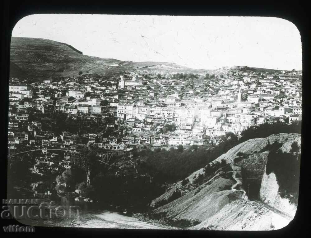 Fotografie pe sticlă Veliko Tarnovo în jurul anului 1900