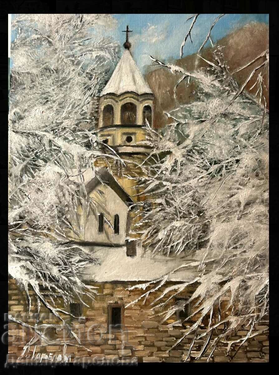 Denitsa Garelova oil painting 30/40 "Snow lace"