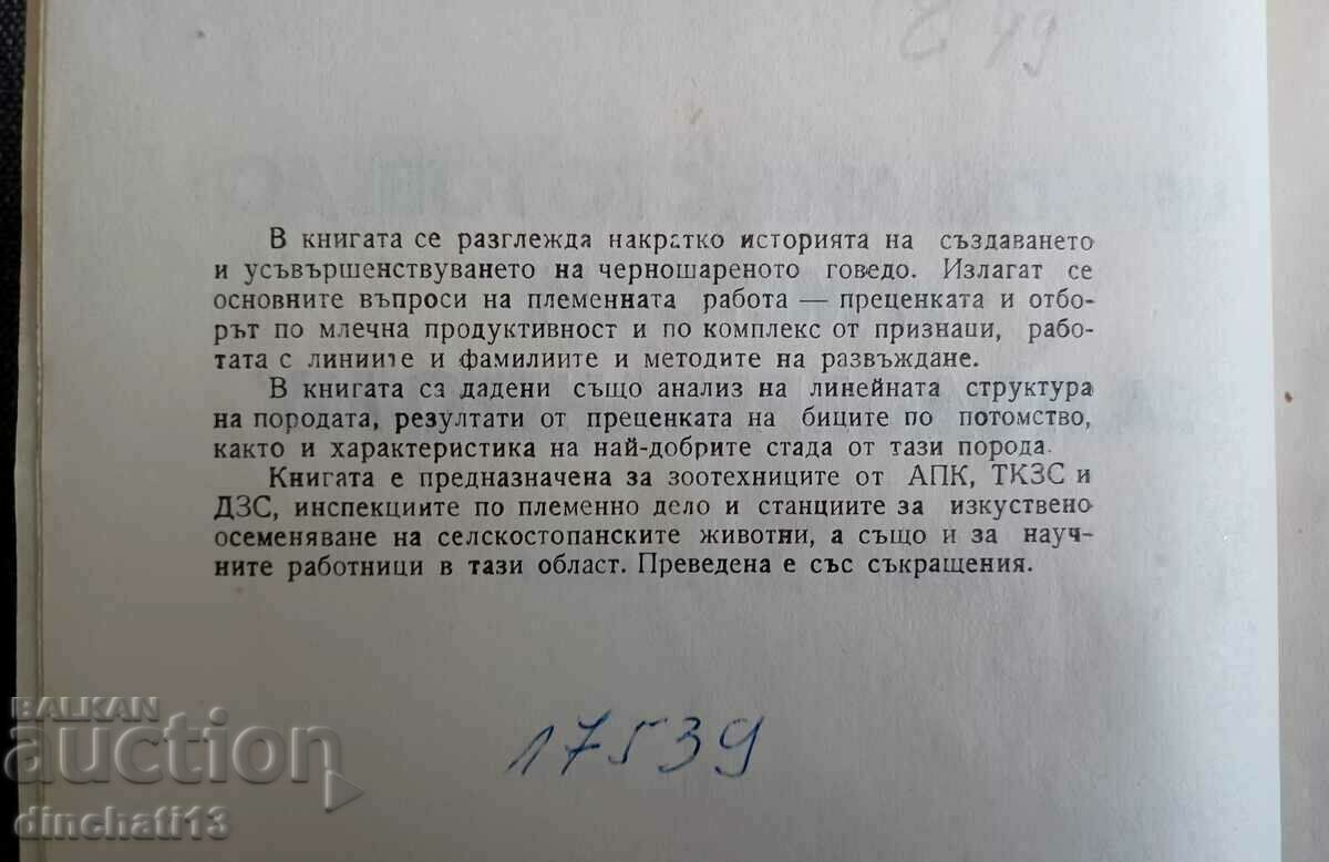 Auction Black colored cattle and methods for its improvement: M. Lebedev Auction Black colored cattle and methods for its improvement: M. Lebedev