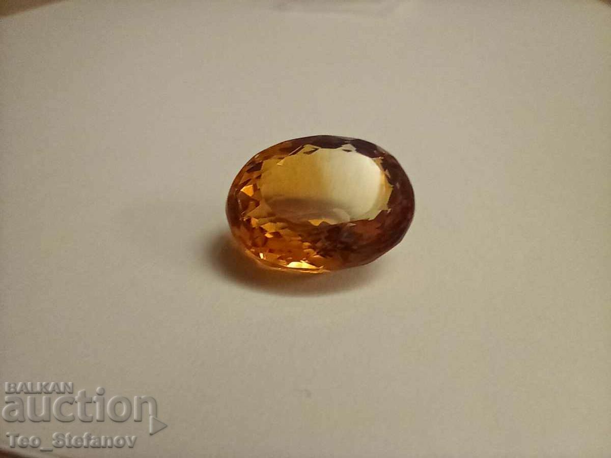 Citrine 14.10 carats with certificate