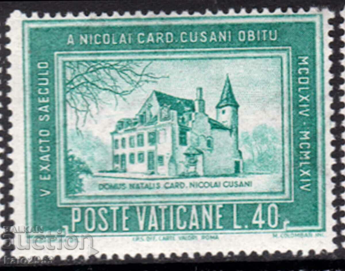 Italia/Vatican-1964-500 de ani de la moartea lui Nicolae teologul, MNH