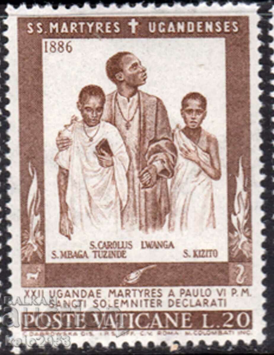 Italia/Vatican-1965-Canonizat 22 de martiri din Uganda, MNH