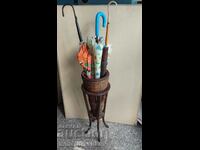 Wooden umbrella stand