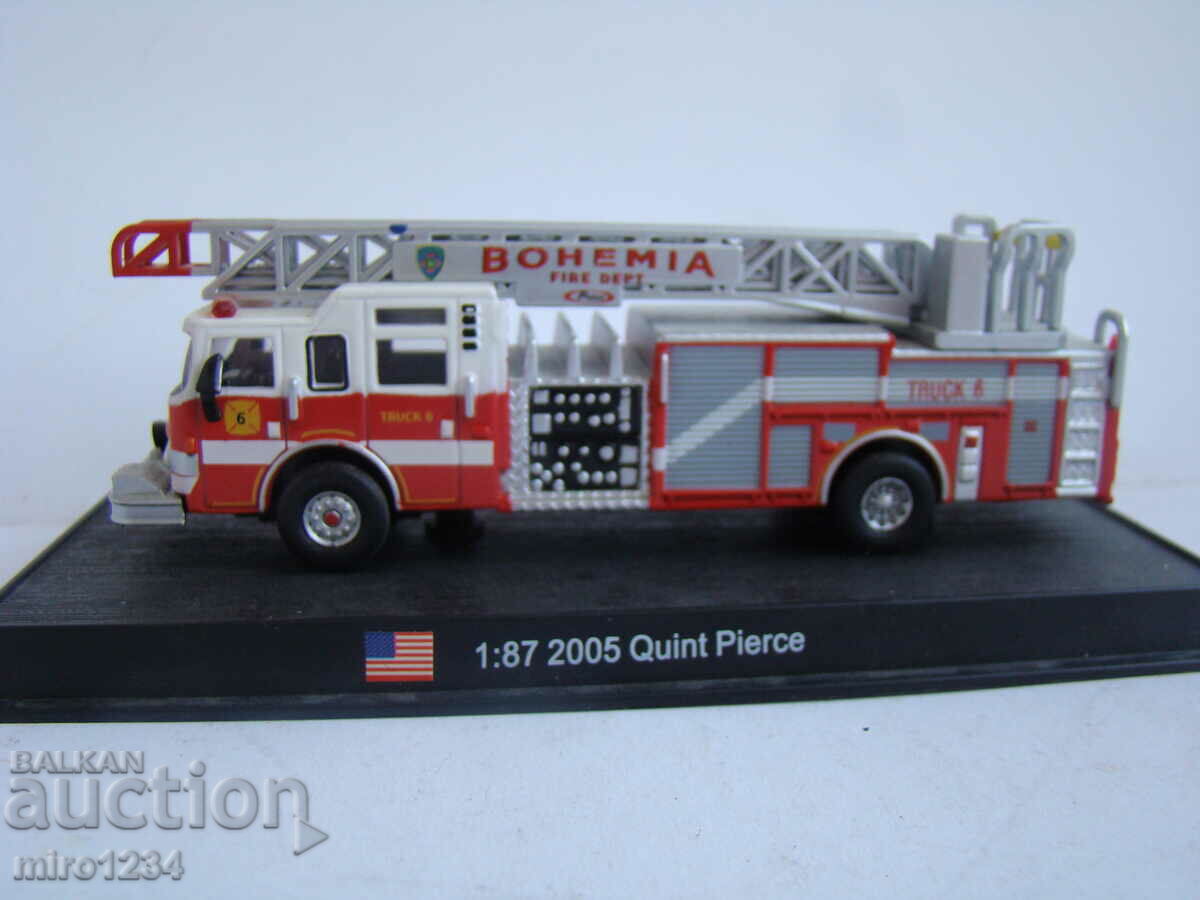 BZC 1/87 QUINT PIERCE FIRE TRUCK MODEL TOY