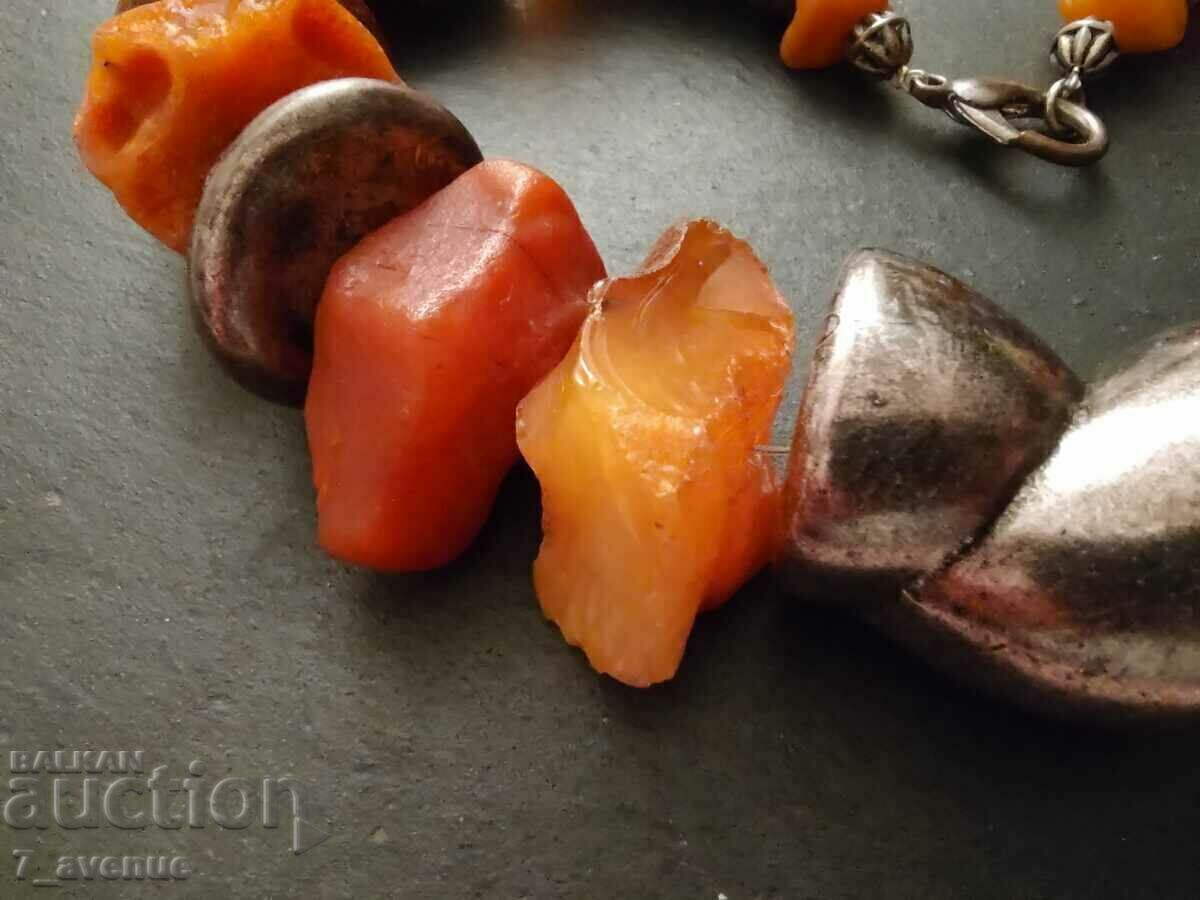 Z Necklace, pendant, old jewelry, Amber, 140 grams 20.11.24 - 5 Z Necklace, pendant, old jewelry, Amber, 140 grams 20.11.24 - 5